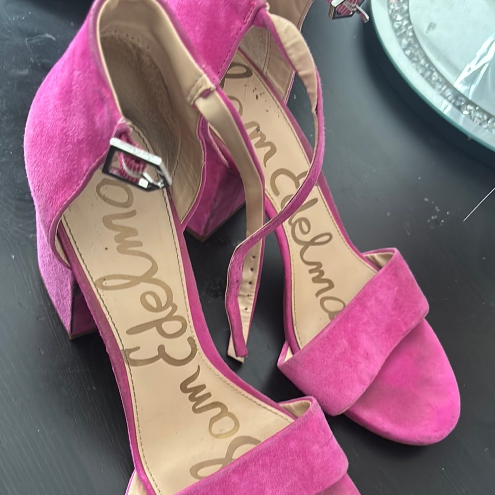 Sam Edelman Fuchsia Suede Heels